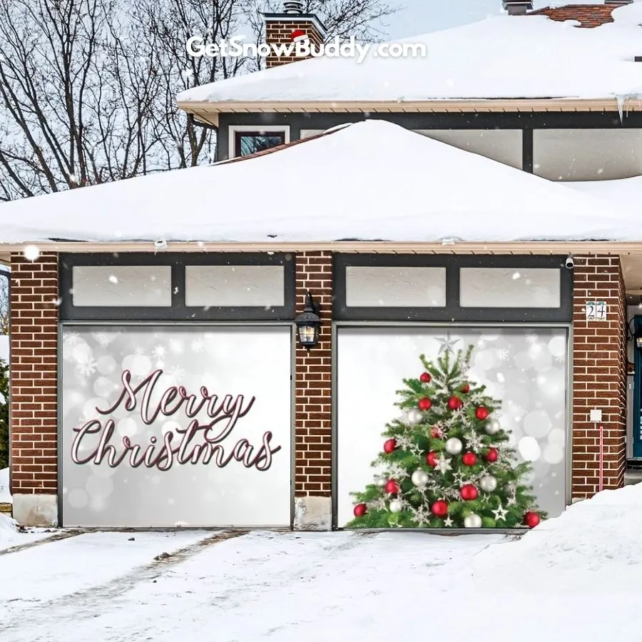 SnowBuddy Garage Door Covers Christmas 2024 Buy 2 Free Shipping