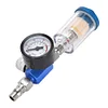 Air Pressure Regulator Gauge & Mini Inline Air Filter Separator JP/EU/US Adapter