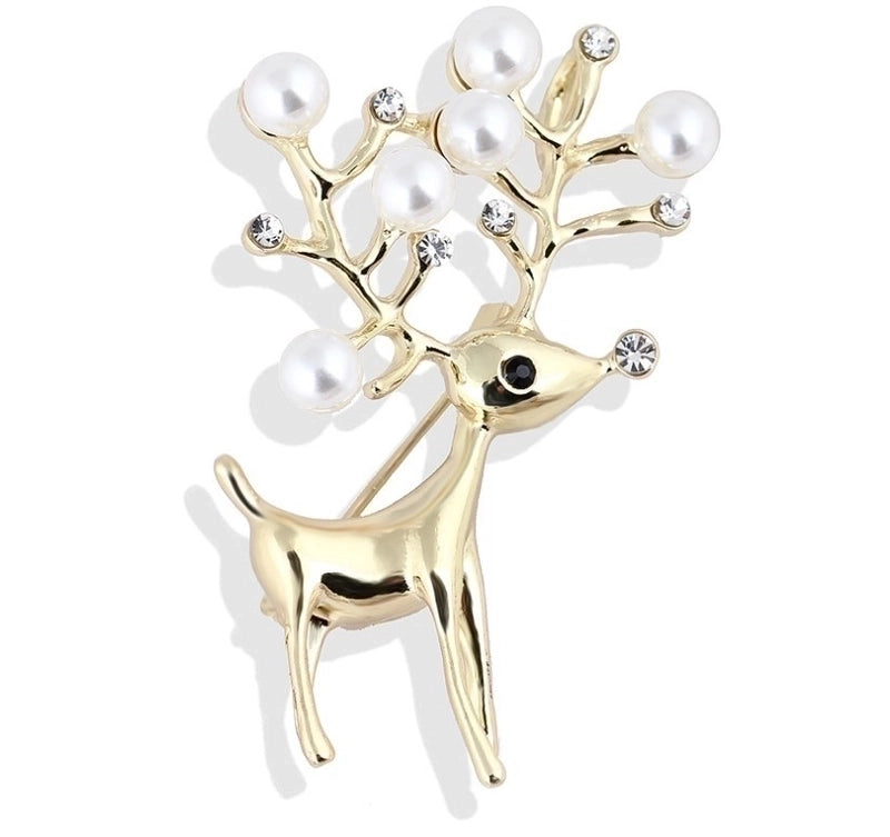 Elegant Pin Star Flower Snowflake Imitation Pearl Alloy Rhinestone Women’S Brooches