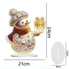 Diamond Painting Christmas Winter Snowman Desktop Ornaments for Decorations