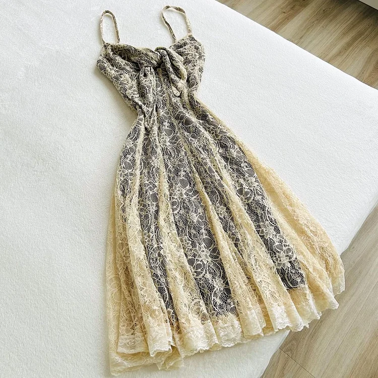 Exquisite lace short/midlength chiffon homecoming dress