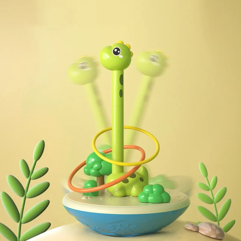 Montessori Kids Stacking Layers & Throwing Rings Circle Game