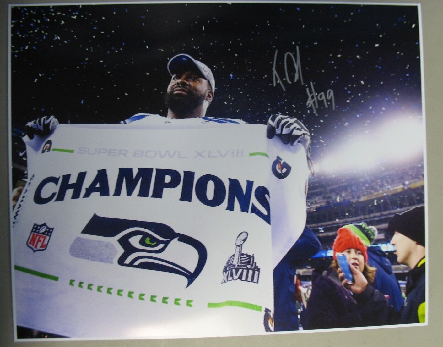 Tony McDaniel 16x20 Photo Poster painting Autographed Signed AUTO Seahawks SB Champion SPH 0491