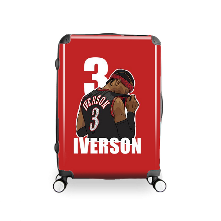Number 3 Allen Iverson, Basketball Hardside Luggage