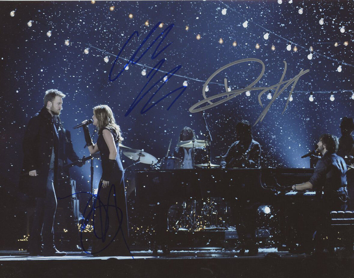 LADY ANTEBELLUM signed 11x14 Photo Poster painting HILLARY DAVE & CHARLES