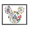 Mickey Head - 11CT Stamped Cross Stitch - 46*56cm - Disney