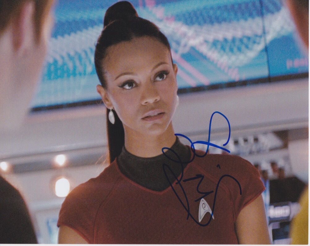 Zoe Saldana (Star Trek) signed authentic 8x10 Photo Poster painting COA ?