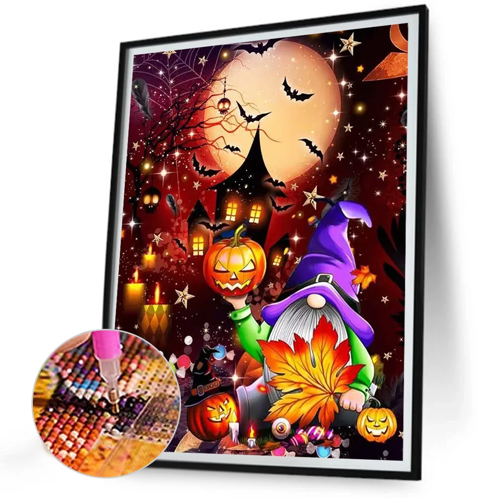Diamond Painting - Full Round Drill - Spooky Halloween(Canvas|30*40cm)