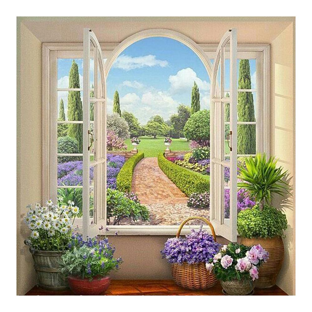 

30*30CM - Scenery - Round Drill Diamond Painting, 501 Original