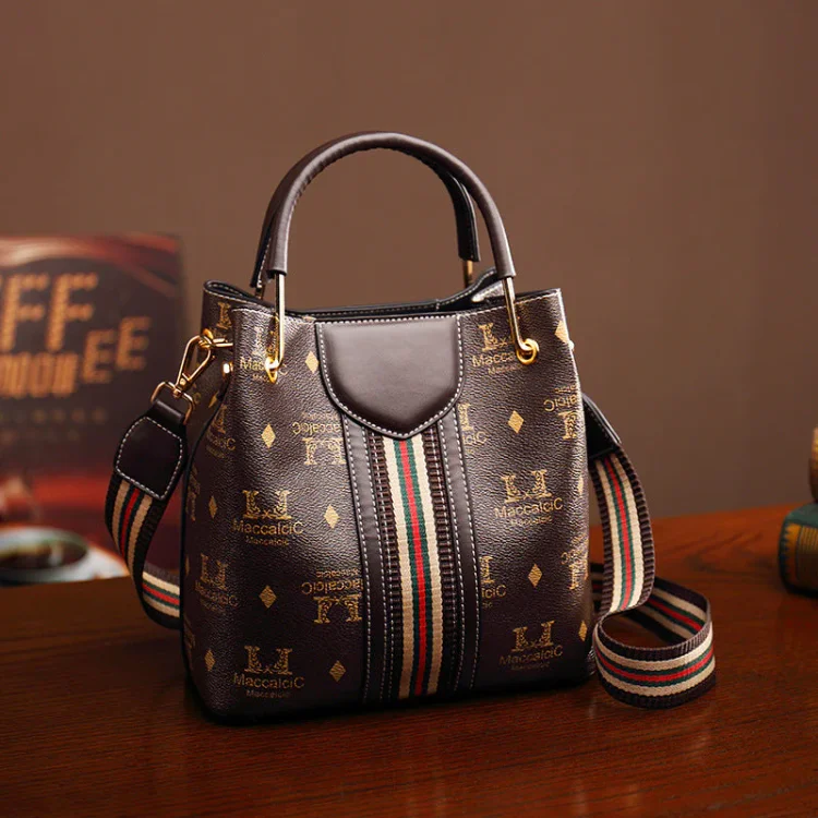 Leather Printed Shoulder Women Handbags