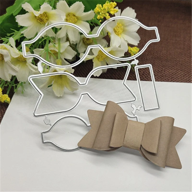 Heart border Lace bow Metal Cutting Dies Craft Stamps die Cut Embossing Card Make Stencil Frame
