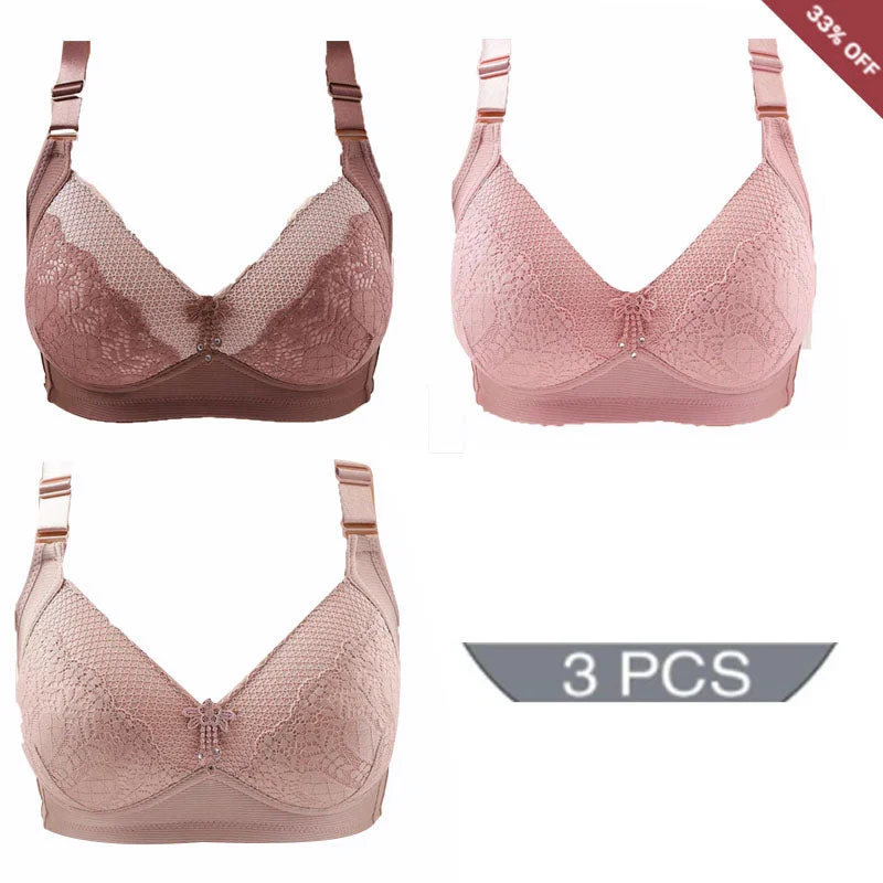 [3pcs]Sexy lace bra