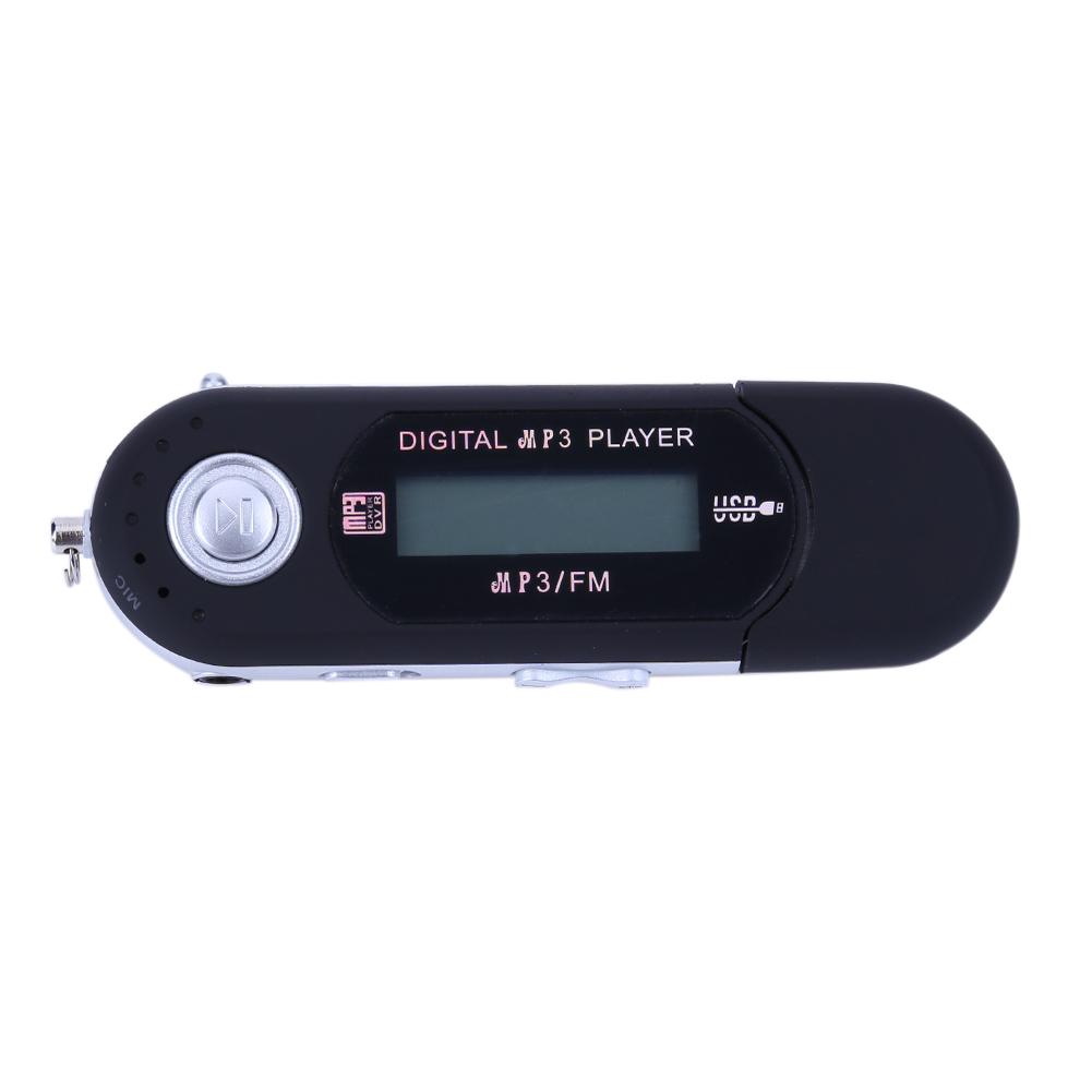 

Portable USB MP3 Music Player Digital LCD Screen FM Radio Player, Black, 501 Original