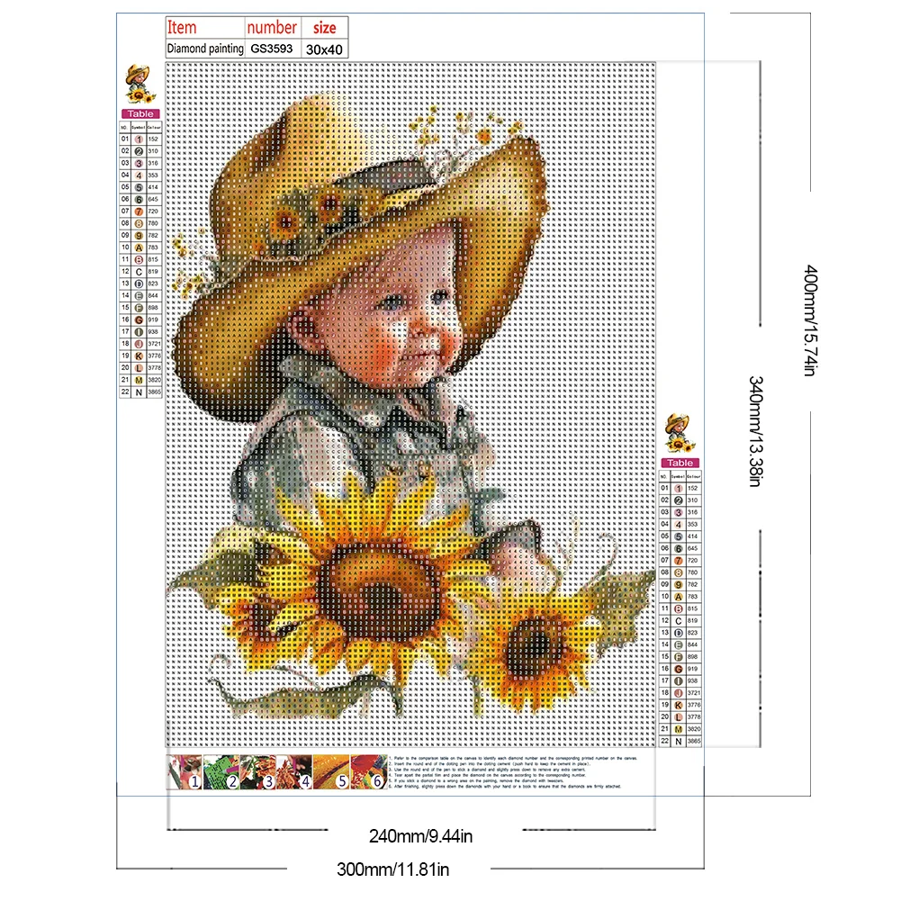 Diamond Painting - Full Round Drill - Sunflower Cowboy(Canvas|30*40cm)