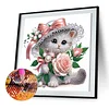 Flower Kitten - Crystal Rhinestone Diamond Painting