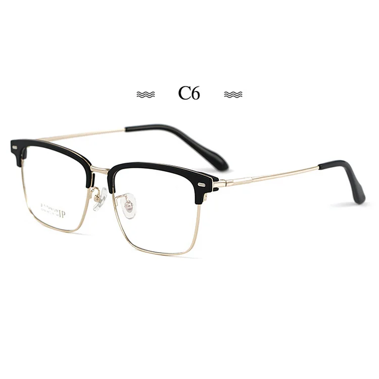 Pure Titanium Glasses Frame with Recipe Men Business Style Male High Quality Eyeglasses Prescription Man Style 2319BJ