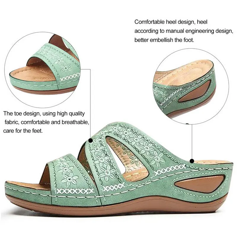 Women's Thick Platform Lightweight Arch Support Easy Wearing Slipper Sandals