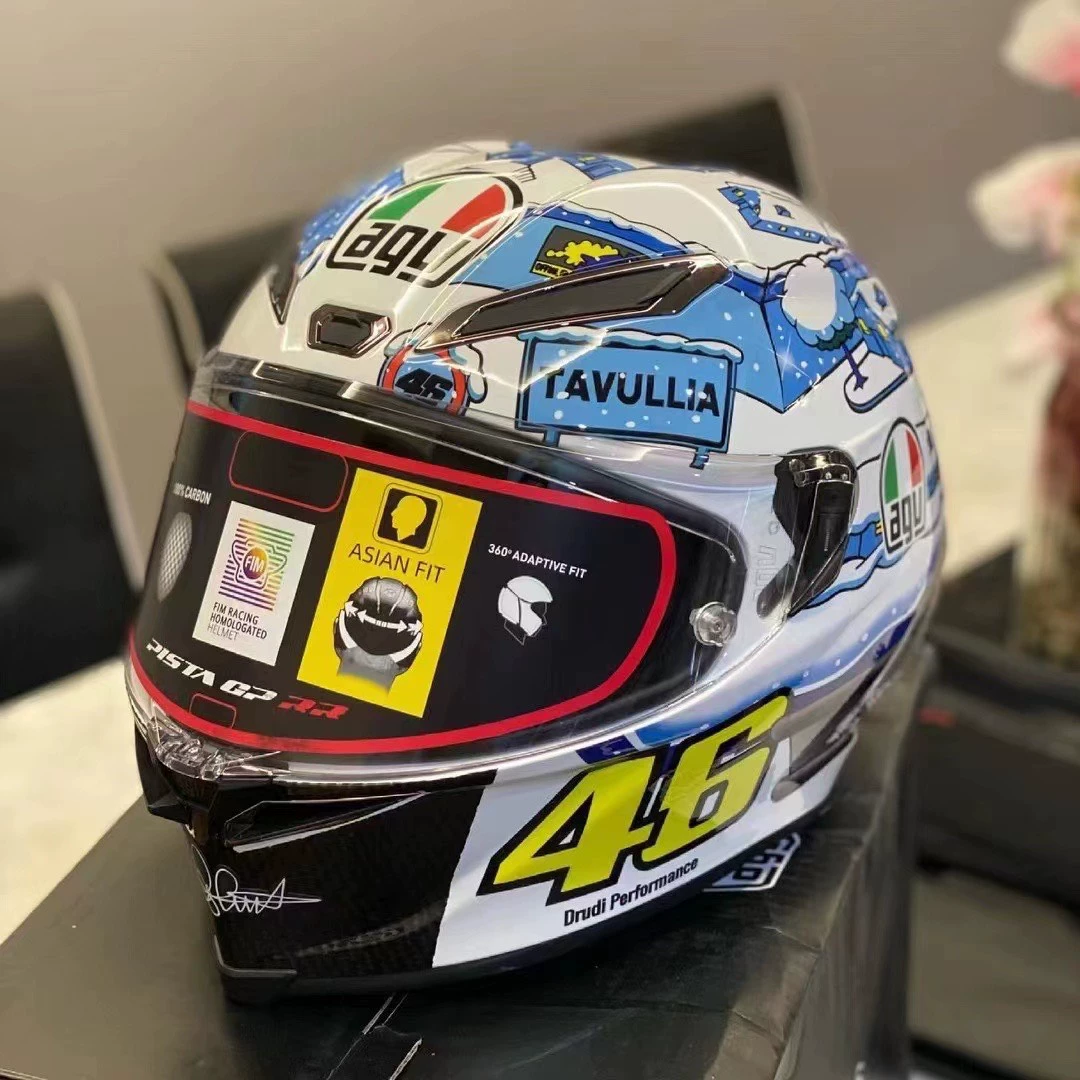 AGV Pista Winter Snow House Limited Edition Candy Paint Full Helmets