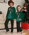 Family Independent Station Holiday Christmas Tree Long Sleeve Pajamas