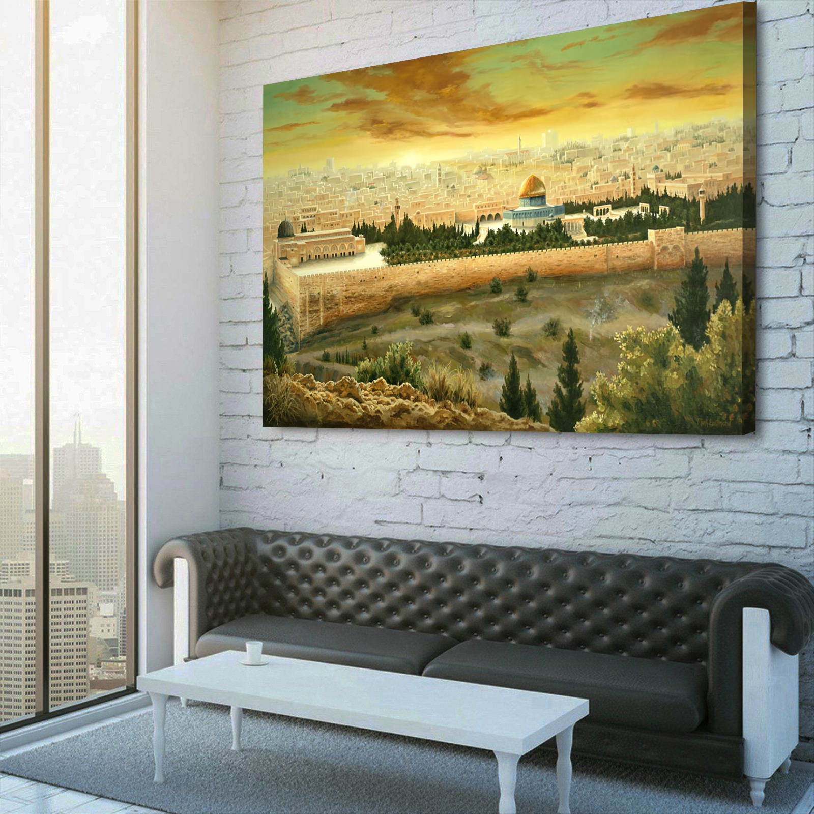 Jerusalem of Gold Canvas Wall Art 