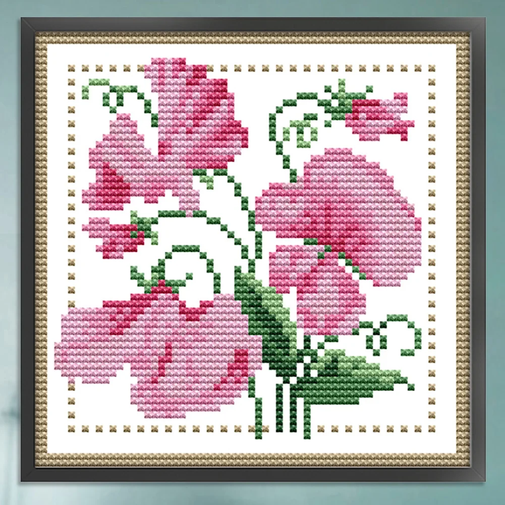 Partial Cross Stitch Kit April 14CT Counted DIY Needlework Decor (H426)