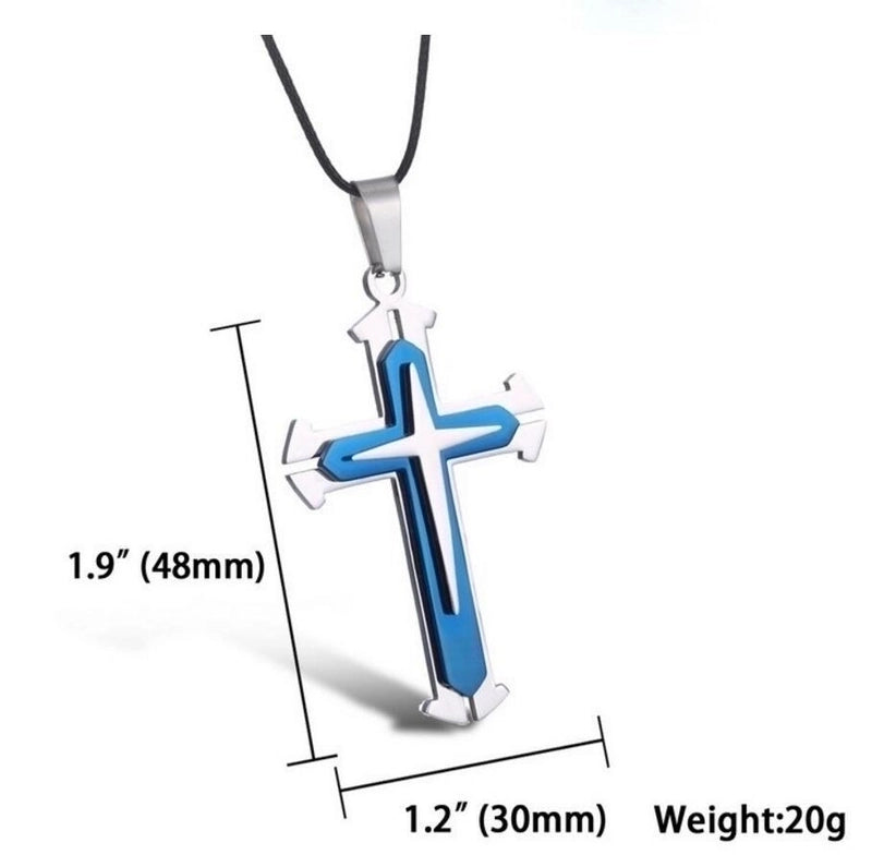 Minimalist Cross Alloy Plating Unisex Pendant Necklace