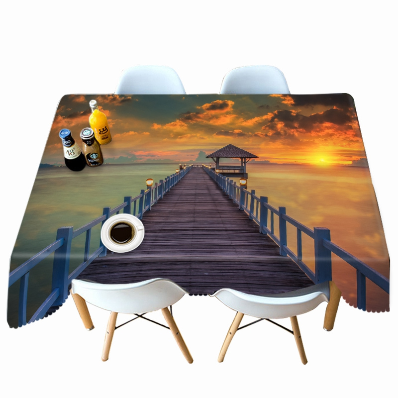 

Bamboo Bridge - 3D Tablecloth, 140*180cm, 501 Original