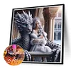 (50*50cm)Dragon Girl - Full Round Drill Diamond Painting