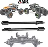 AMK UTB18 Front Axle Servo Mount + RC Front & Rear Drive Shaft CVD Axle for Axial RC Crawler 1/18 UTB18 Capra Unlimited Trail Buggy RTR AXI01002T1 Update Parts
