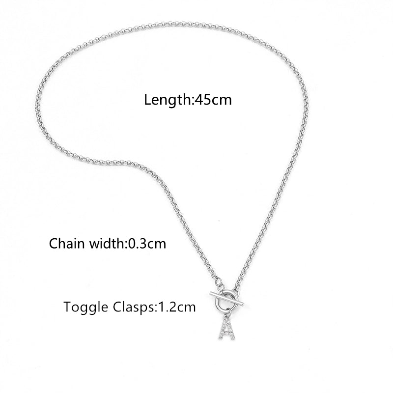 Elegant Minimalist Classic Style Letter 201 Stainless Steel 304 Stainless Steel Pendant Necklace