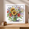 Butterfly Flower 5D DIY Partial Special Shaped Drill Diamond Painting With Frame Kit 17.2x17.2cm