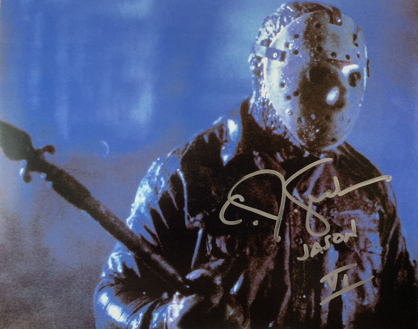 C.J. GRAHAM HAND SIGNED 8x10 Photo Poster painting JASON VORHEES AUTHENTIC AUTOGRAPH COA