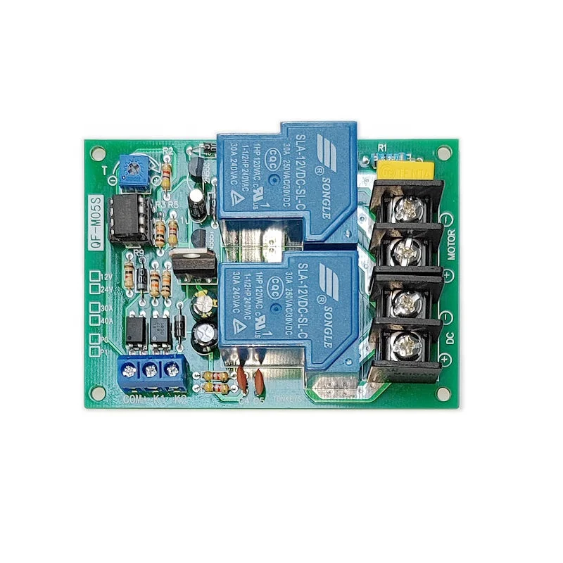 DC Motor Forward and Reverse Rotation Control Board with Overtime Stop Forward and Reverse Relay Module for Motor