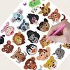2pcs DIY Cartoon Animals Diamond Painting Stickers