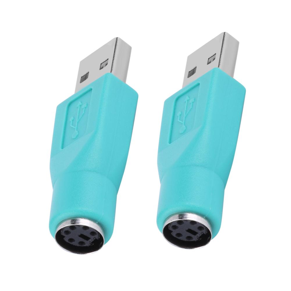 

2pcs PS/2 Female to USB Male Adapters Converters for PC Keyboard Mouse Mice, 501 Original