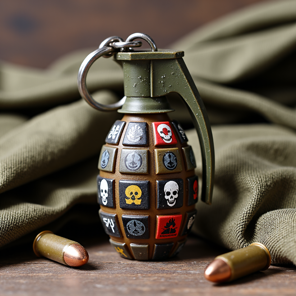 Tactical Grenade Keychain