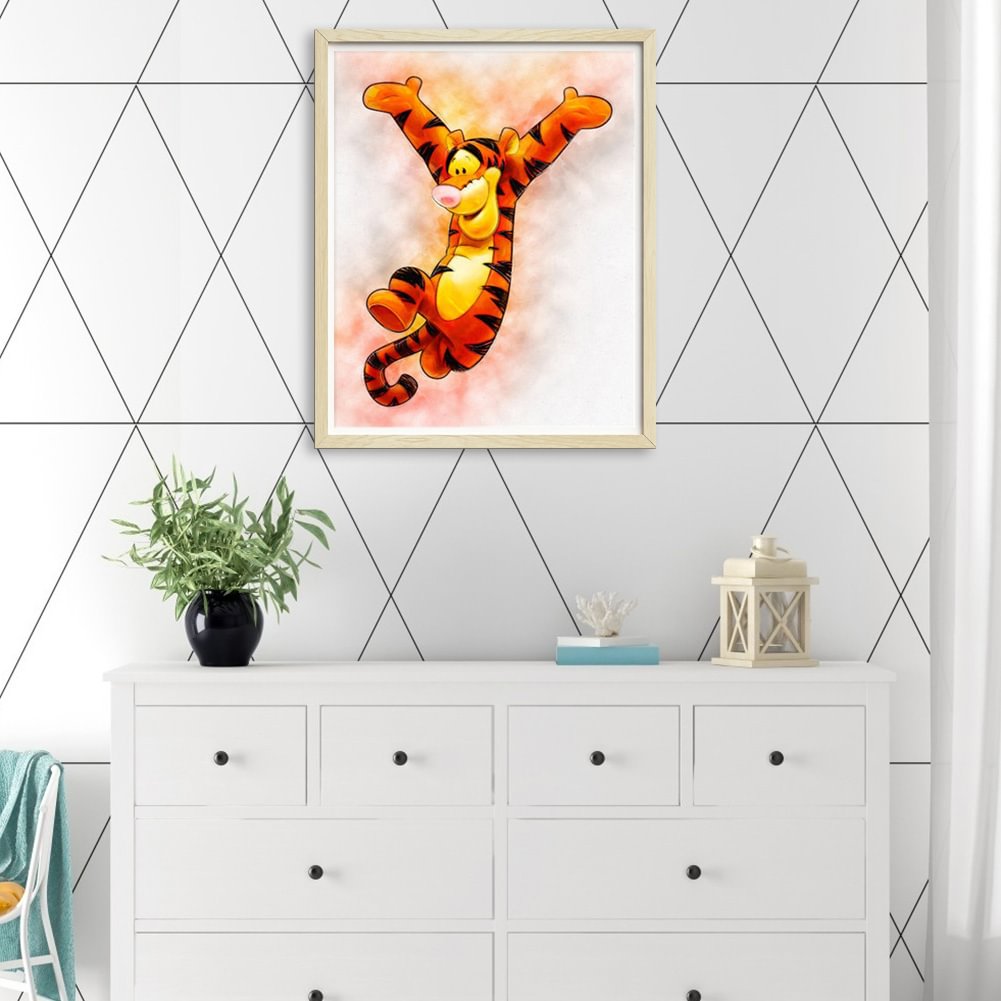 Tigger-Full Round Diamond Painting