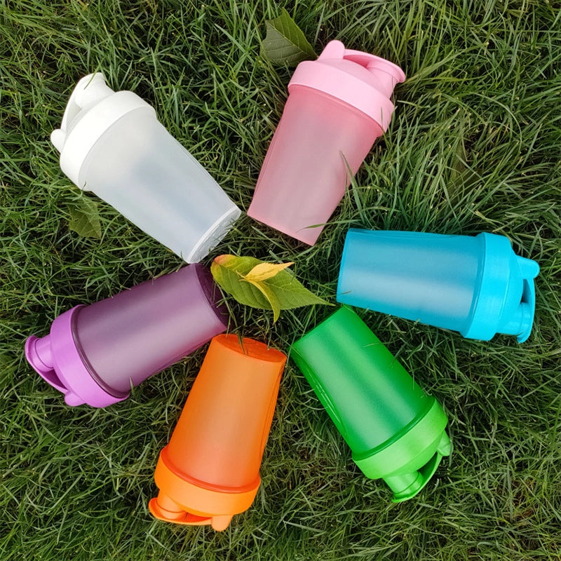 Shake Cup Outdoor Sports Fitness Water Cup Protein Powder Milkshake Mixing Cup Large Capacity Plastic Cup Can Be Customized Logo