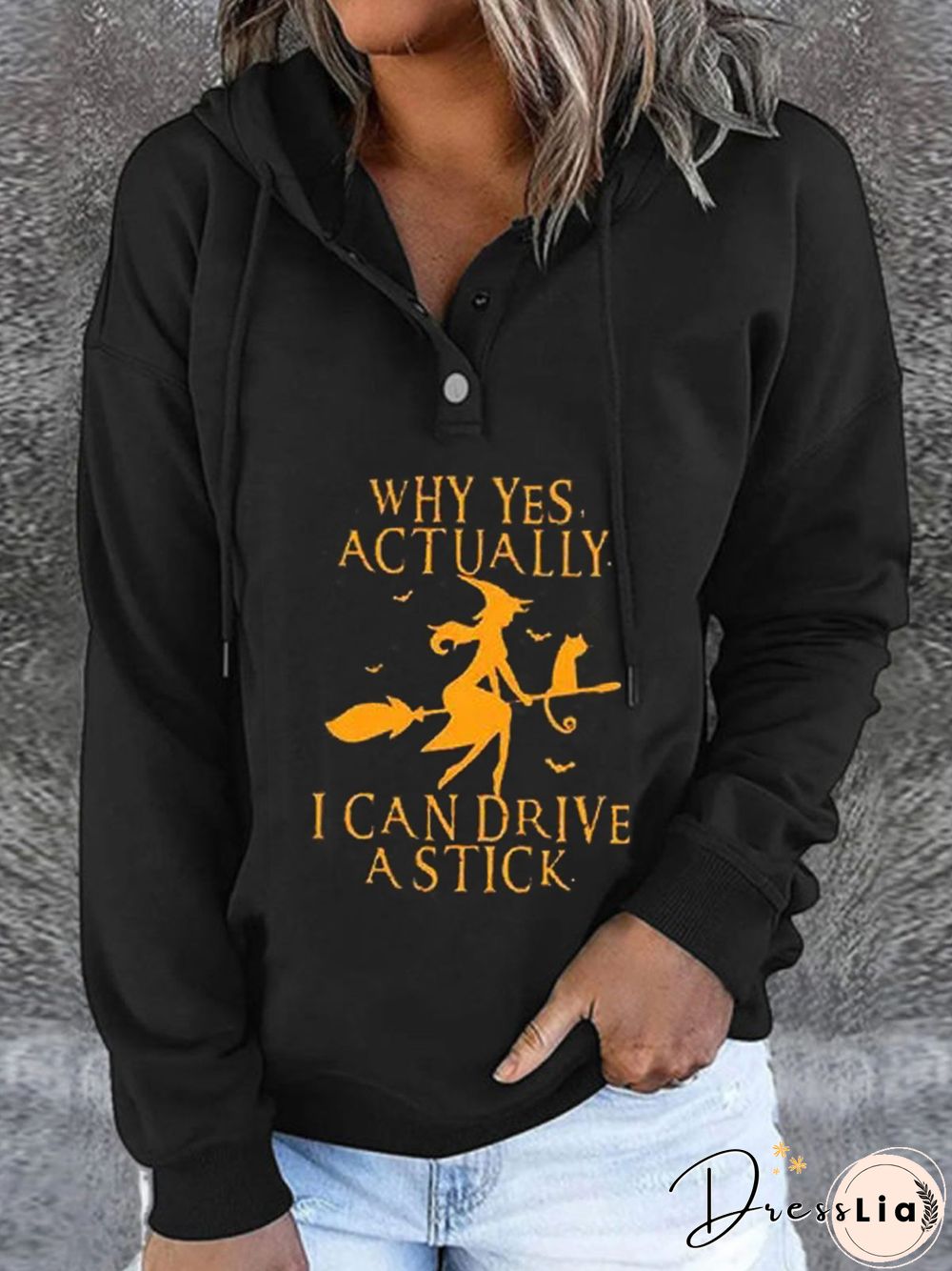 Casual Halloween Hooded Long Sleeve Letter Loosen Sweatshirts