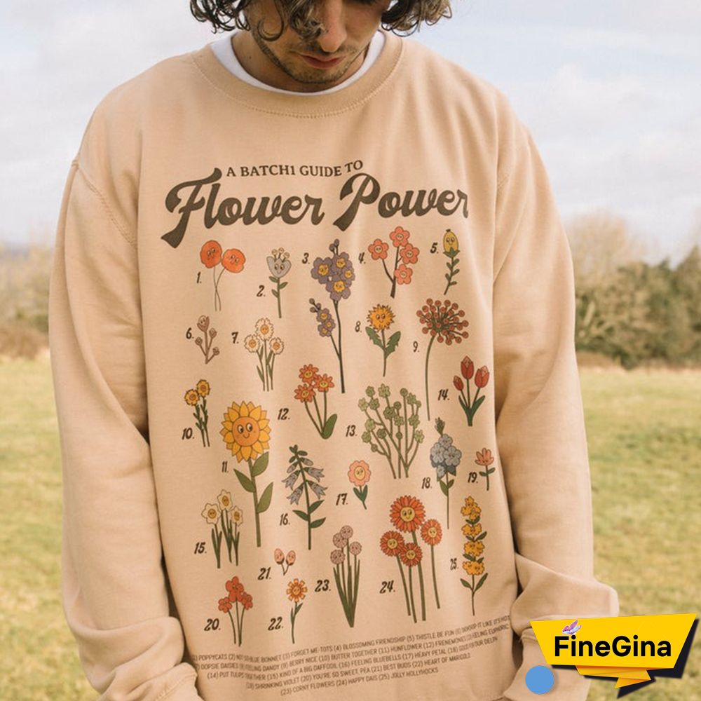 Men Vintage Abstract Art Floral Print Casual Sweatshirt