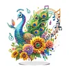 DIY Peacock Acrylic Special Shaped Diamond Painting Desktop Ornaments