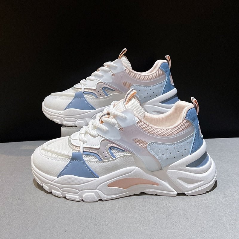 Women Sneakers 2021 Fashion Platform Sport Shoes Women Non Slip Breathable Casual Shoes Women Increase Shoes Zapatos De Mujer