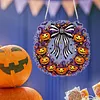 Halloween Pumpkin DIY Acrylic 5D Crystal Diamond Gem Art Hanging Ornament for Home Wall Decor