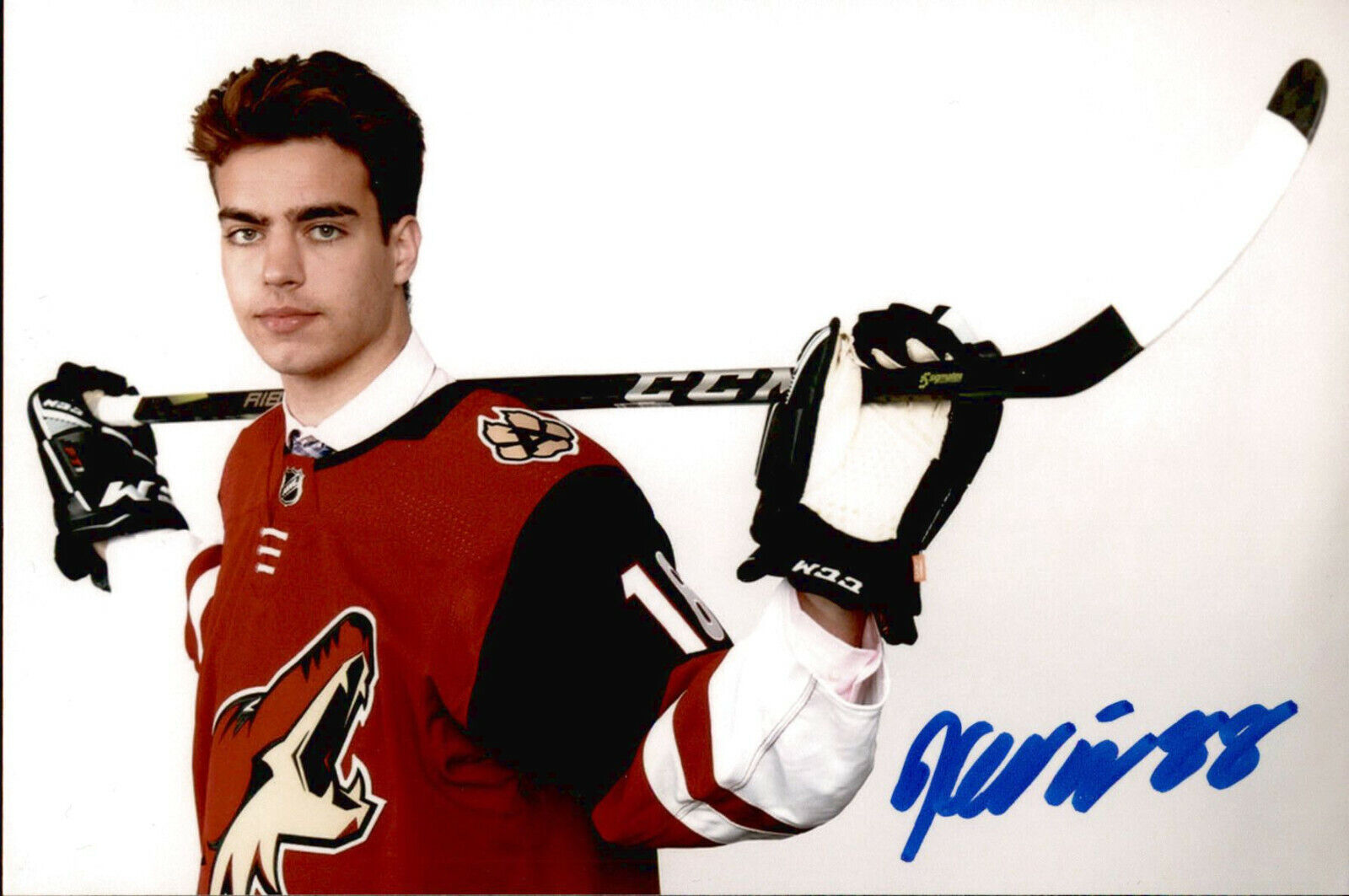 Kevin Bahl SIGNED 4x6 Photo Poster painting ARIZONA COYOTES #3