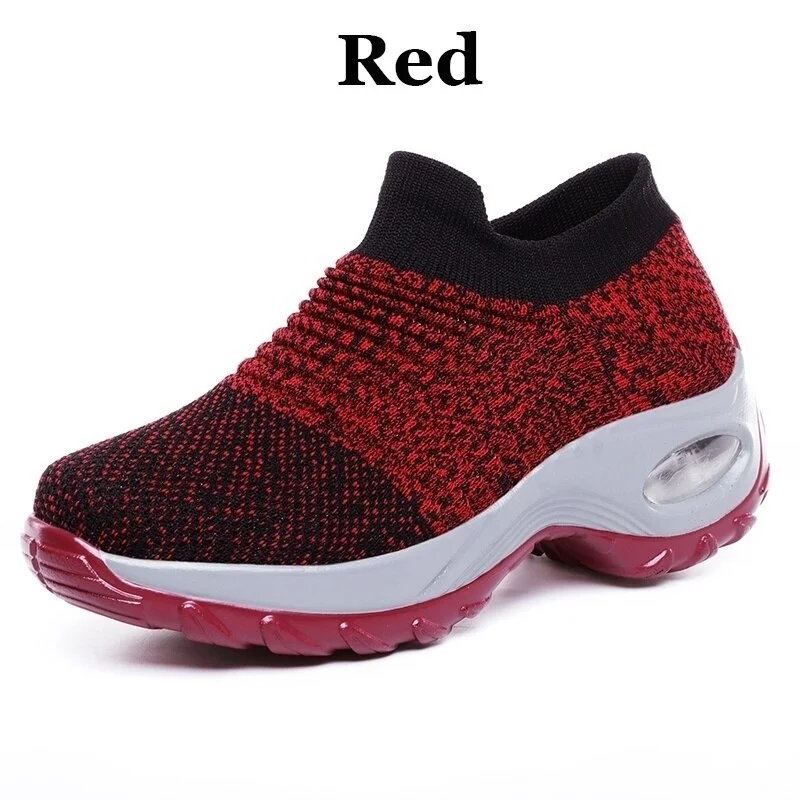 Spring Women Sneakers Shoes Autumn Flat Slip on Platform Tenis for Women Breathable Mesh Sock Sneakers Shoes Zapatos De Mujer