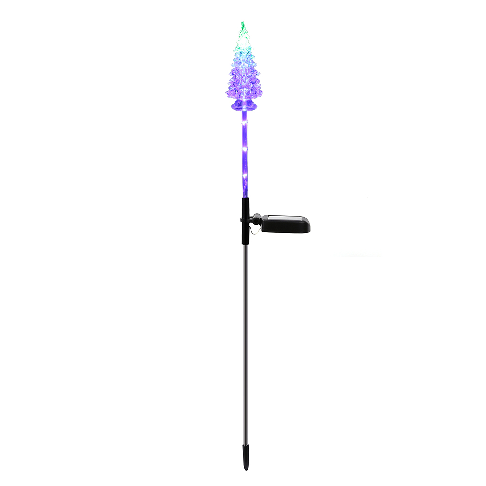 

6LED Artificial Solar Christmas Tree Shaped Lamp Garden Lawn Decor Light, 2pcs, 501 Original
