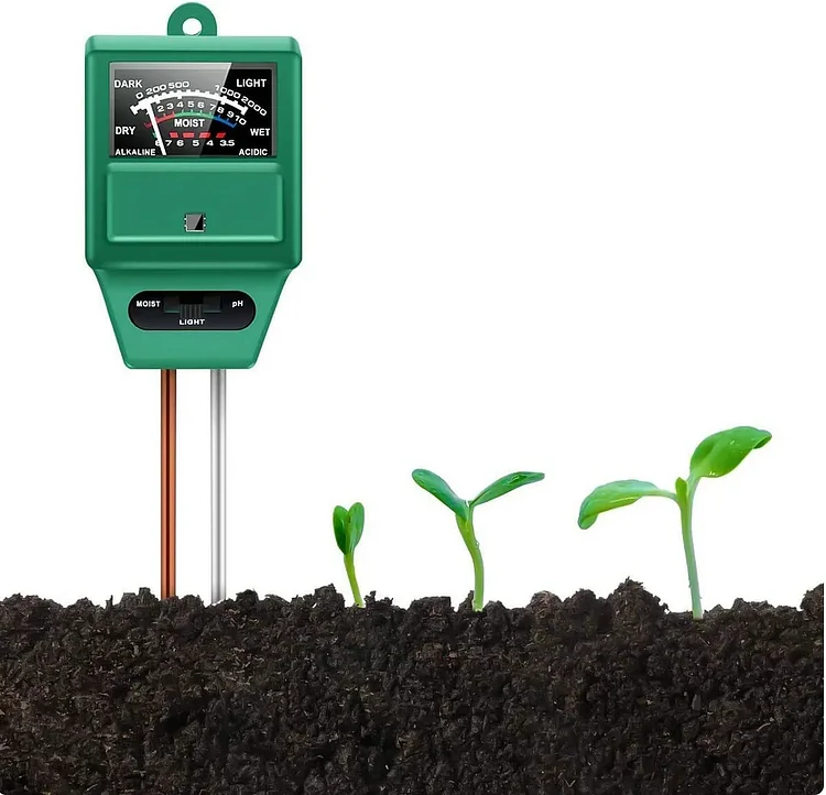Soil PH Meter, 3-In-1 Soil, Moisture/Light/PH Tester Gardening Tool