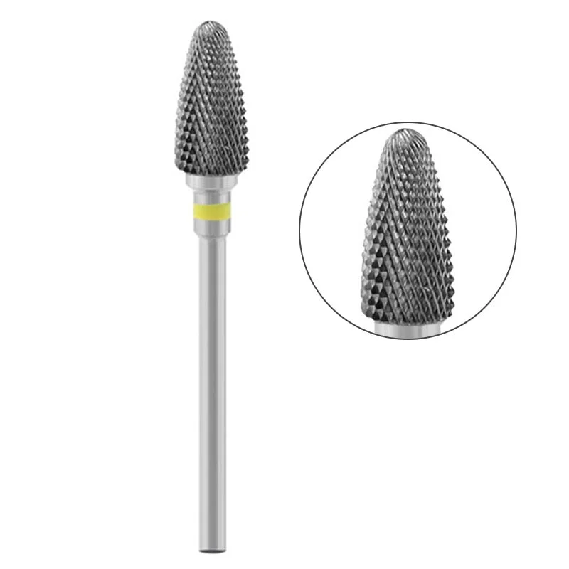1 Pc Nail Drill Bit Multi-size Silver Manicure Nail Art Tool Electric Manicure Machine Device-Nail Inspo