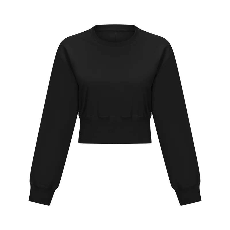 Hergymclothing crop sweatshirt women's