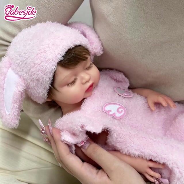 Babeside Nancy 12 "/16" Realistisches Silikon Schlafende Baby Kleines Kleinkind M&auml;dchen Halten Schnuller